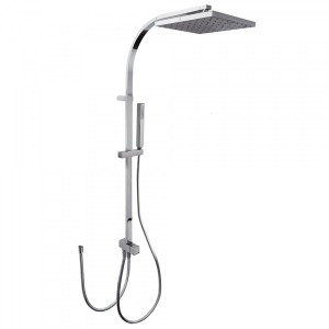 Kit de douche avec Douche fixe de 250x250 mm Chromé CUADRO - TRES 107926 Kit de douche avec Douche fixe de 250x250 mm Chromé CUA