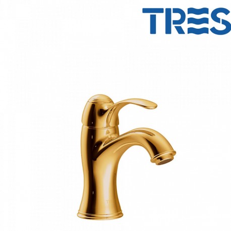 Mitigeur lavabo or TRES CLASIC  - TRES 24210301OR