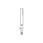 Douchette chromé 1 fonction : jet pluie LOFT - ROCA A505319400