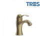 Mitigeur lavabo laiton vieilli mat TRES CLASIC  - TRES 24210301LM