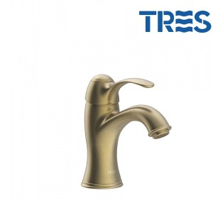 Mitigeur lavabo laiton vieilli mat TRES CLASIC  - TRES 24210301LM