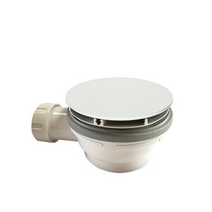 Bonde de douche couvercle extra plat WHITE MAT - CRISTINA ONDYNA AD45524
