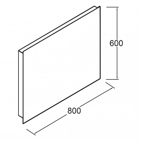 Miroir REFLEXO 800 avec LED intégrée - SALGAR - 20740
