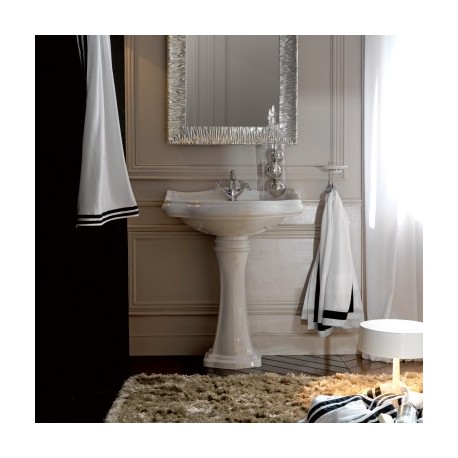 Vasque en céramique blanc 73-54 cm pour lavabo à suspendre ou à poser CHAMBORD - CRISTINA ONDYNA WCH7354
