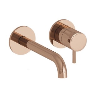 Mitigeur lavabo mural Or Rose TRIVERDE  - CRISTINA ONDYNA TV25746P