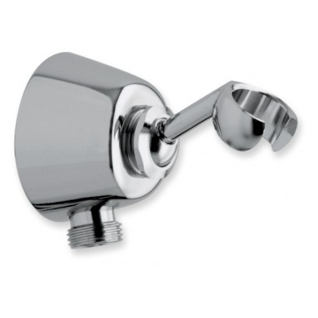 SUPPORT MURAL A ROTULE LAITON AVEC PRISE D'EAU MM1/2" CHROME  - CRISTINA ONDYNA AC14751 SUPPORT MURAL A ROTULE LAITON AVEC PRISE