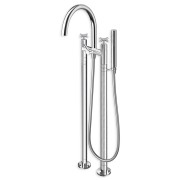 BAIN DOUCHE EXECUTIVE SUR COLONNETTES AU SOL ENTRAXE 180 CHROME - CRISTINA ONDYNA EV10651 BAIN DOUCHE EXECUTIVE SUR COLONNETTES 
