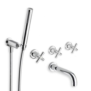 BAIN/DOUCHE EXECUTIVE ENCASTRE 2 SORTIES CHROME - CRISTINA ONDYNA EV11151 BAIN/DOUCHE EXECUTIVE ENCASTRE 2 SORTIES CHROME - CRIS