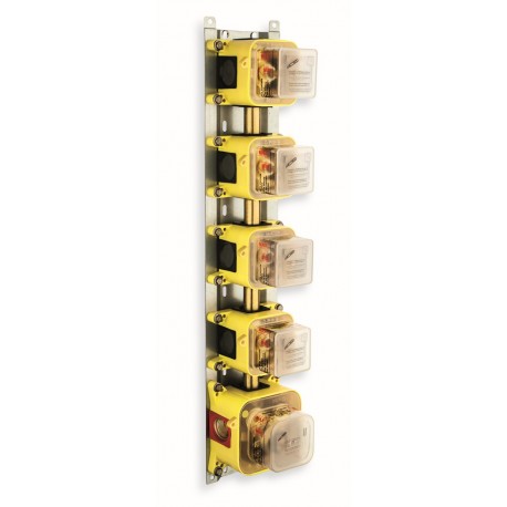 BOX ENCASTRE THERMOSTATIQUE 4 SORTIES CHROME - CRISTINA ONDYNA PD70400 BOX ENCASTRE THERMOSTATIQUE 4 SORTIES CHROME - CRISTINA O