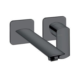 LAVABO MURAL PROFILO  AVEC ROSACE DROIT BEC 22.5 UP&D BLACK MAT - CRISTINA ONDYNA PF25913 LAVABO MURAL PROFILO  AVEC ROSACE DROI