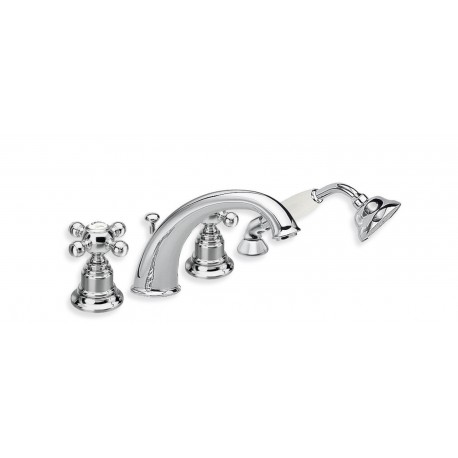 BAIN/DOUCHE PARIGI 4 TROUS SUR GORGE CHROME - CRISTINA ONDYNA PG10451 BAIN/DOUCHE PARIGI 4 TROUS SUR GORGE CHROME - CRISTINA OND