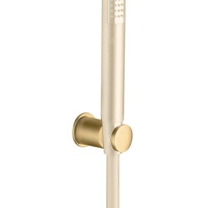 Support Douchette Rond Mural Pvd Or  Brosse Robinetterie HYDROTHERAPIE - CRISTINA ONDYNA PD44996P Support Douchette Rond Mural P