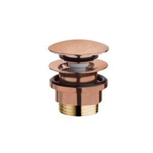 Bonde Lavabo Up&Down Laiton Nf Or Rose Brosse 5-55 Mm Pvd  Robinetterie VIDAGES - CRISTINA ONDYNA UD42534P Bonde Lavabo Up&Down 