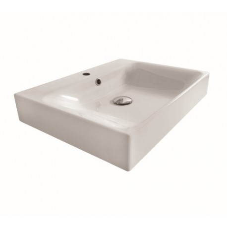 LAVABO CERAMIQUE CENTO A POSER OU A SUSPENDRE 70-45 CM BLANC BRILLANT - CRISTINA ONDYNA WCE7045 LAVABO CERAMIQUE CENTO A POSER O