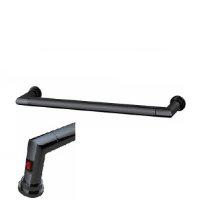 Sèche-serviettes électrique Cristina Sereno avec interrupteur Noir mat - MSEI62113