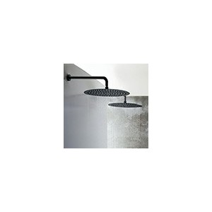 Pomme De Douche Sandwich Inox Ronde Chrome Noir Brosse Robinetterie HYDROTHERAPIE - CRISTINA ONDYNA PD95375 PD95375CRISTINA ONDY