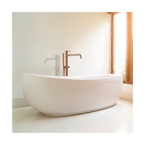 Bain Douche Triverde Monocolonne Sur Pied Sans Mecanisme Or Rose Bros Robinetterie TRIVERDE - CRISTINA ONDYNA TV18934P TV18934PC