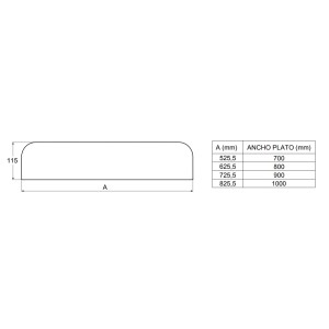 Cache vidage pour receveur Aquos - ROCA A276357100