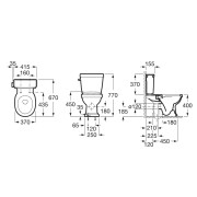 Réservoir WC 5L Blanc CARMEN - ROCA A3410A1000