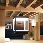 Lampe LED VISOR extérieur portable CORTEN recharge USB 3000K - variable-  BENEITO FAURE