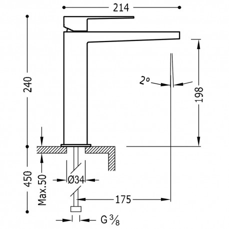 Mitigeur lavabo  - TRES 20210303BM 20210303BMTRES