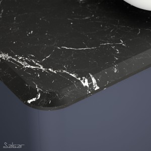 Plan de toilette Noir marquina droite 900  UNIIQ - 83940 SALGAR