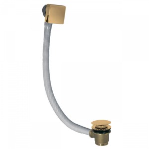 Bonde de vidage carrée clic-clac avec système de remplissage Or Mat 24K - TRES 03453440OM