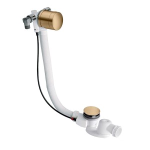 Vidage Remplissage Baignoire Par Trop Plein  Laiton  58 Cm Or Rose Robinetterie VIDAGES - CRISTINA ONDYNA VE26346P