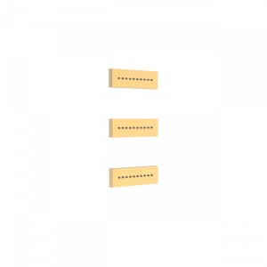 3 jets encastrés d'hydromassage 140x45 mm Or Mat - TRES 29951504OM 29951504OMTRES