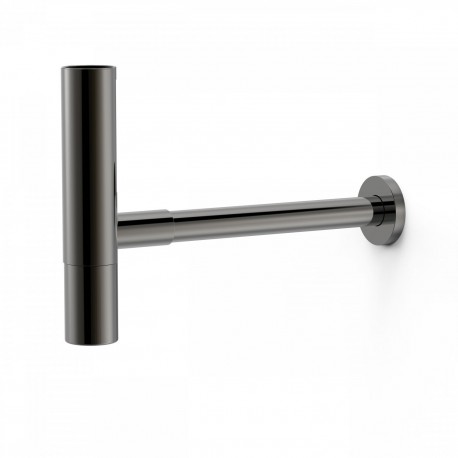 Siphon de lavabo apparent télescopique AVEC CACHE‑SIPHON  Noir métallisé - TRES 16110342KM 16110342KMTRES