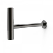 Siphon de lavabo apparent télescopique AVEC CACHE‑SIPHON  Noir métallisé - TRES 16110342KM 16110342KMTRES