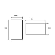 MIROIR SENA 1000X800 H/V - SALGAR 16912 