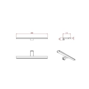 Applique luminaire Pandora - SALGAR 26785 