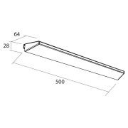Applique BOREAL 500 BLANC luminaire led (8 W.) IP 44 (568lm) (5700 K) fixation multiple  - SALGAR 84123 