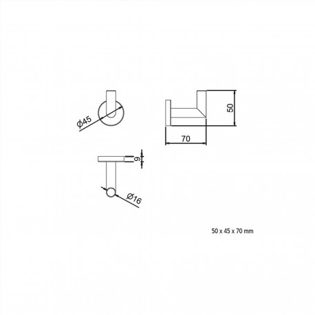 Patère SIL   - SALGAR 12801 