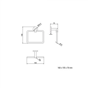 Anneau bidet SIL   - SALGAR 12844 