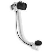 VIDAGE REMPLISSAGE BAIGNOIRE PAR TROP PLEIN  LAITON  58 CM NOIR - CRISTINA ONDYNA VE26313 VIDAGE REMPLISSAGE BAIGNOIRE PAR TROP 