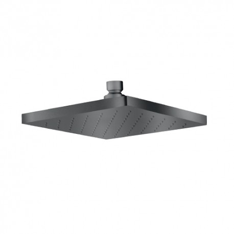 POMME DOUCHE CARREE 180*180 CHROME NOIR BROSSE - CRISTINA ONDYNA PD01675 