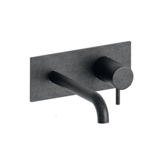 LAVABO MURAL TRIVERDE AVEC PLAQUE BEC 22.5  CHRO NOIR BRO  EX TV27851 - CRISTINA ONDYNA TV25875