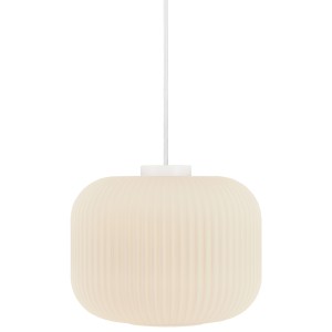 MILFORD 30 suspension Verre Blanc Opale E27  - Nordlux 46583001 