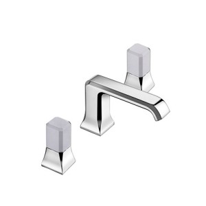 MELANGEUR LAVABO ITALY 3 TROUS  POIGNEE CALACATTA AVEC VIDAGE UP&DOWN - CRISTINA ONDYNA IT20551CC