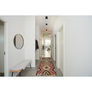 Plafonnier Métal et plastique Noir LED integrée 2700K FALLON LONG - Nordlux 47550103 