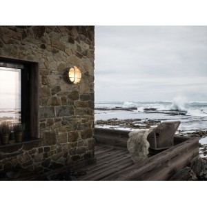 POLPERRO applique murale Laiton-Verre Laiton E27  - Nordlux 49021035 