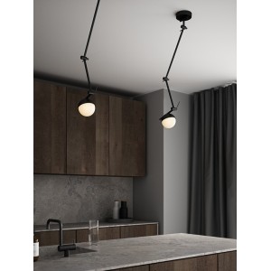 CONTINA applique murale Verre et metal Noir G9  - Nordlux 2010971003 