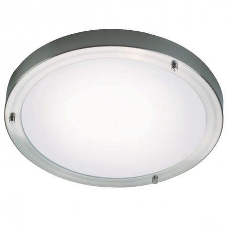 ANCONA MAXI plafonnier Métal-Verre Acier Brossé E27  - Nordlux 25316132 
