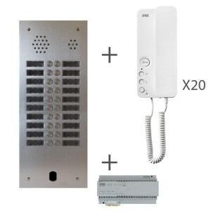 Kit Audio 2R 20Bp 2 Voice Programmé - Urmet Kits audio 2Voice KA83/220 