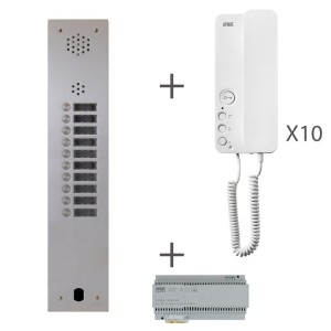 Kit Audio 1R 10Bp 2 Voice Programmé - Urmet Kits audio 2Voice KA83/110 