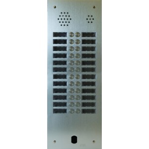 Plaque Audio Alu 2R 24Bp 2Voice Complete - Urmet Série A83 A83/224M 