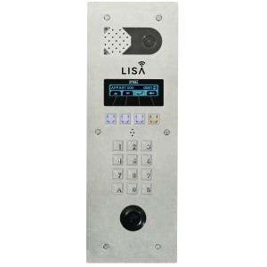 Platine Lisa 2L Inox - Urmet Série D83 DLISA/I 