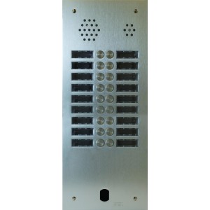 Plaque Audio Alu 2R 18Bp 2Voice Complete - Urmet Série A83 A83/218M 